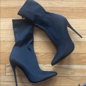 Brand new black sock bootie